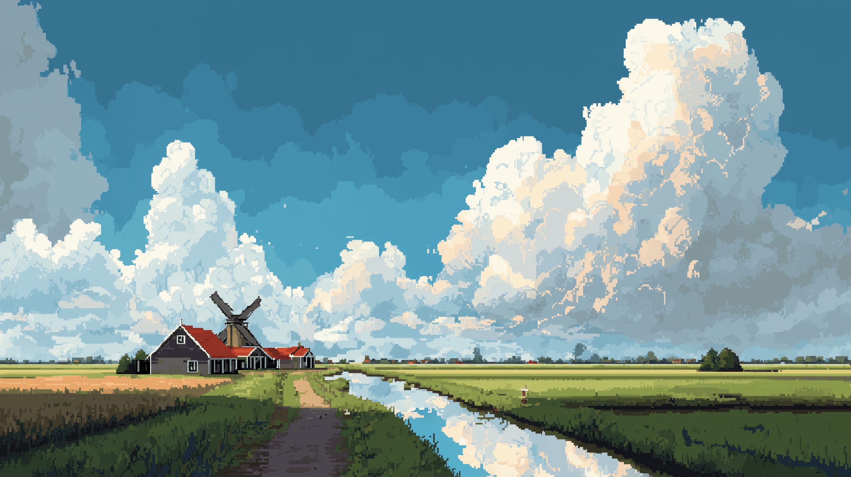 Nederlands vlak landschap